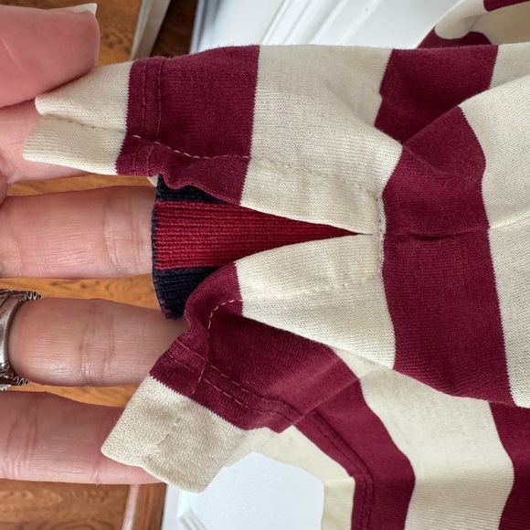 Vintage Gucci Red White Button Long Sleeve T-Shirt - EUC - Picture 4 of 6